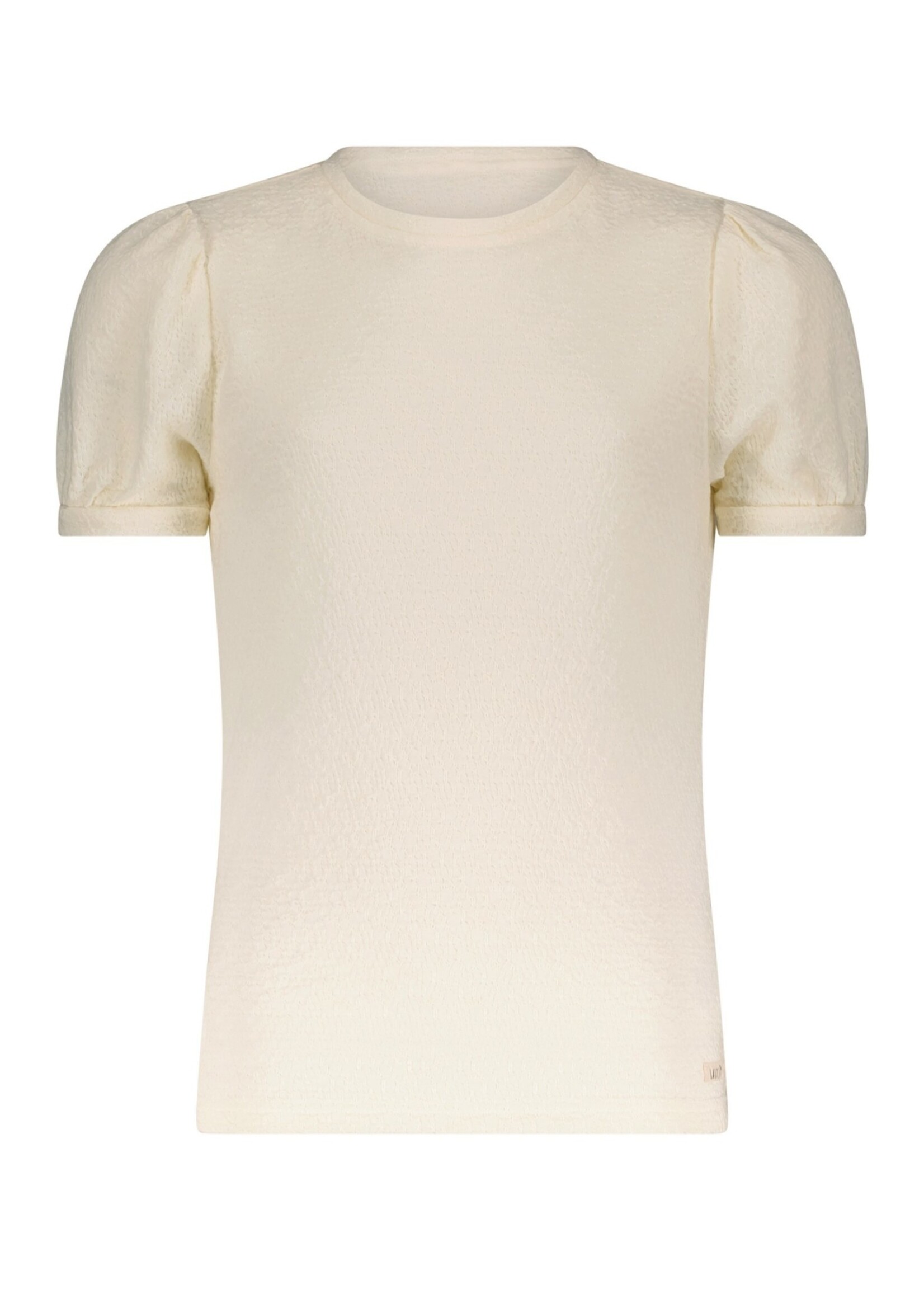 Nobell Nobell Kamice smock jersey top crew neck with s/sl Q303-3412 Pearled Ivory