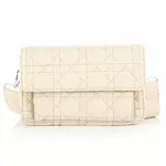 Schoudertas gewatteerd met sluiting   beige 21.5*12*6cm