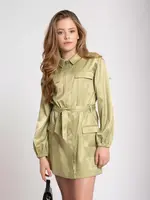 Nik&Nik Nik&Nik Vera Dress Soft Olive G 5-536 2401