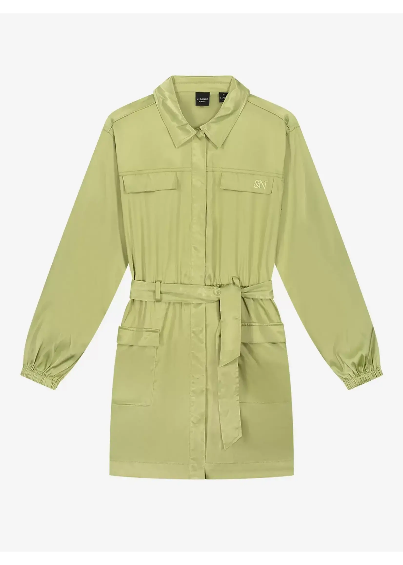 Nik&Nik Nik&Nik Vera Dress Soft Olive G 5-536 2401