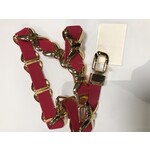 Riem  h roze met schakels groot  goud