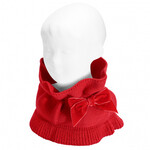 Condor Condor Sjaal rood met fluwelen strik