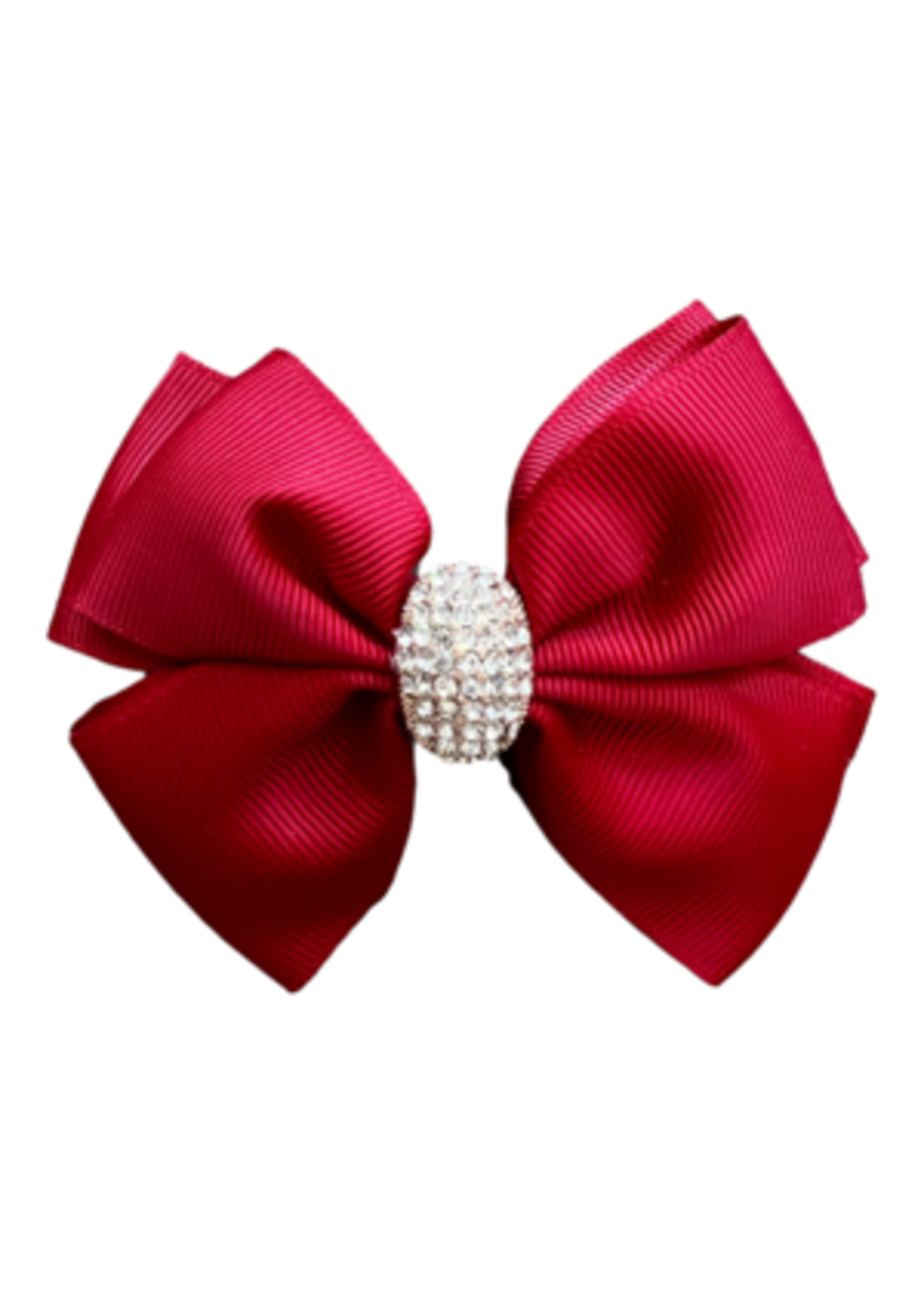 Prinsessefin Prinsessefin Bow  bordeaux stone Swarosky