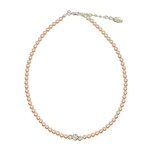 Rian Rian Parel ketting k229goud met steentje