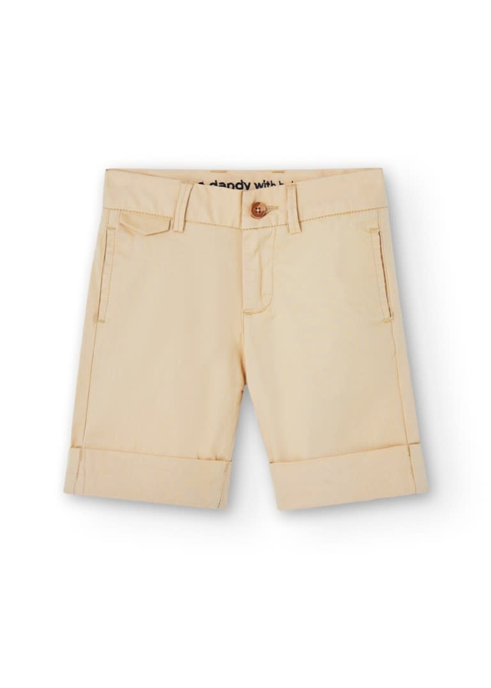 Boboli Satin bermuda shorts stretch for boy beig 736220