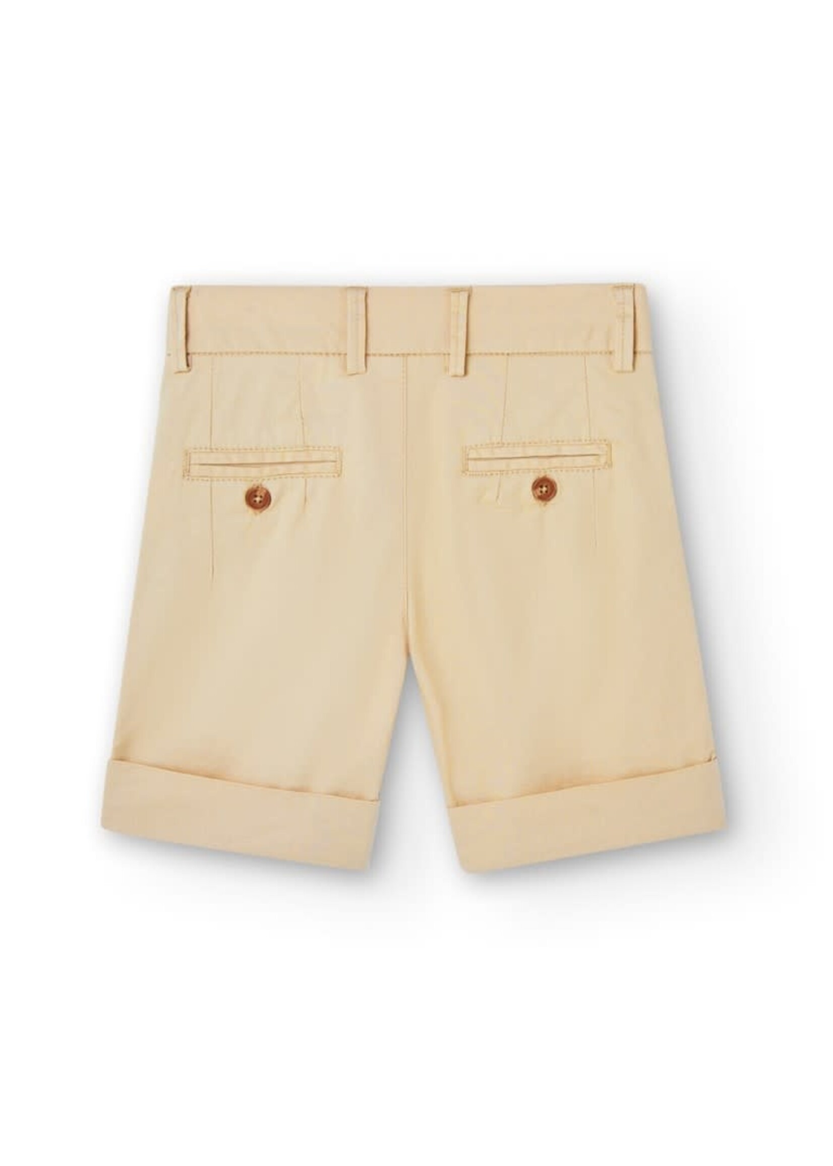 Boboli Satin bermuda shorts stretch for boy beig 736220