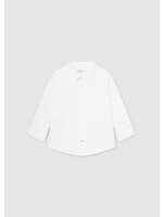 Mayoral Mayoral Basic linen l/s shirt White - 24 00117