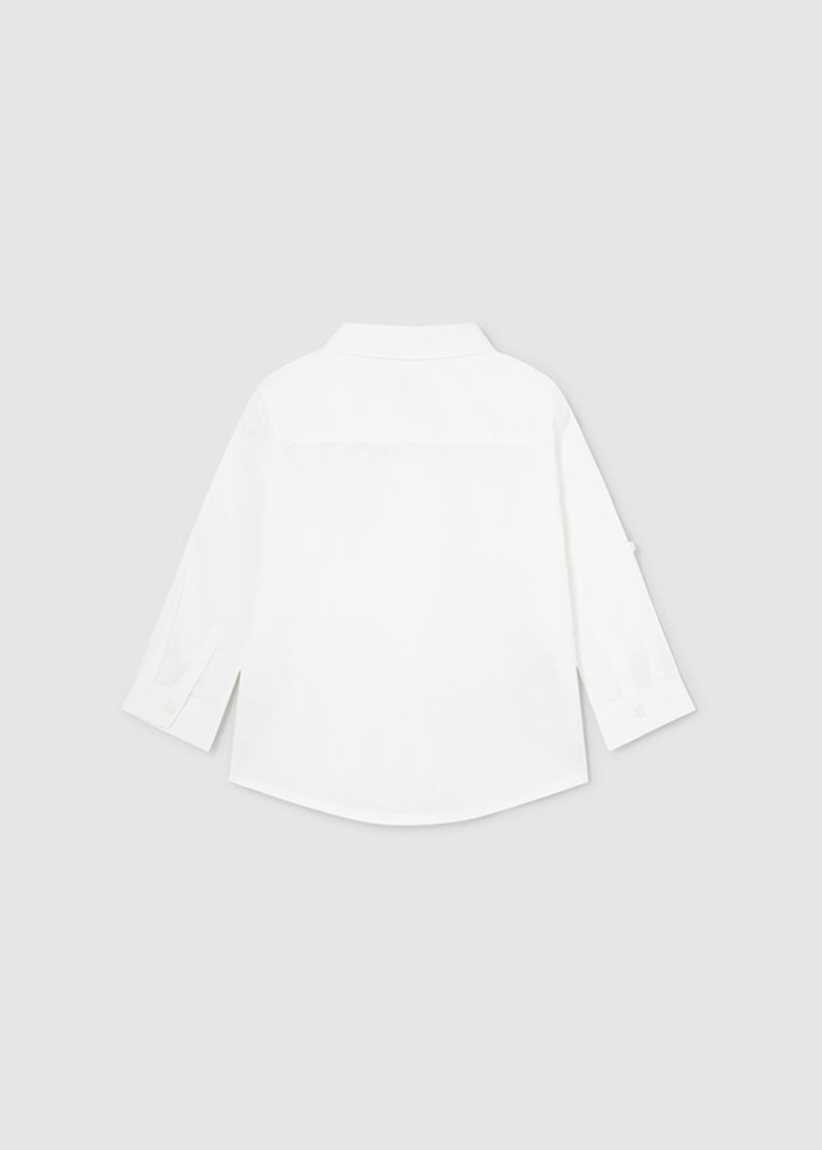 Mayoral Mayoral Basic linen l/s shirt White - 24 00117
