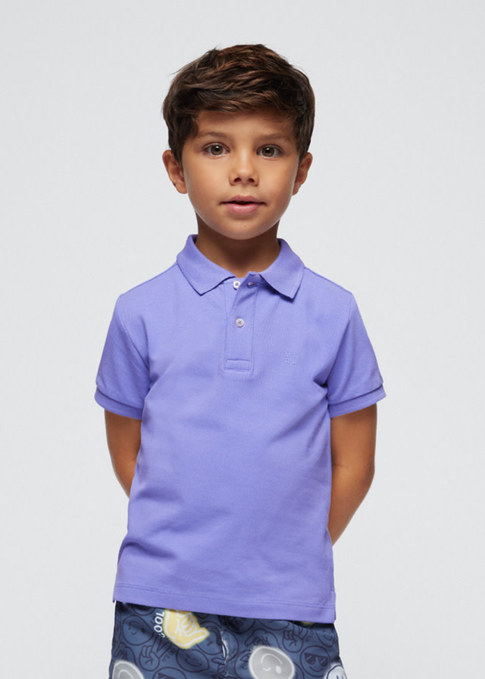 Mayoral Mayoral Basic s/s polo Lilac - 24 00150