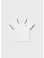 Mayoral Mayoral Basic s/s polo White - 24 00190