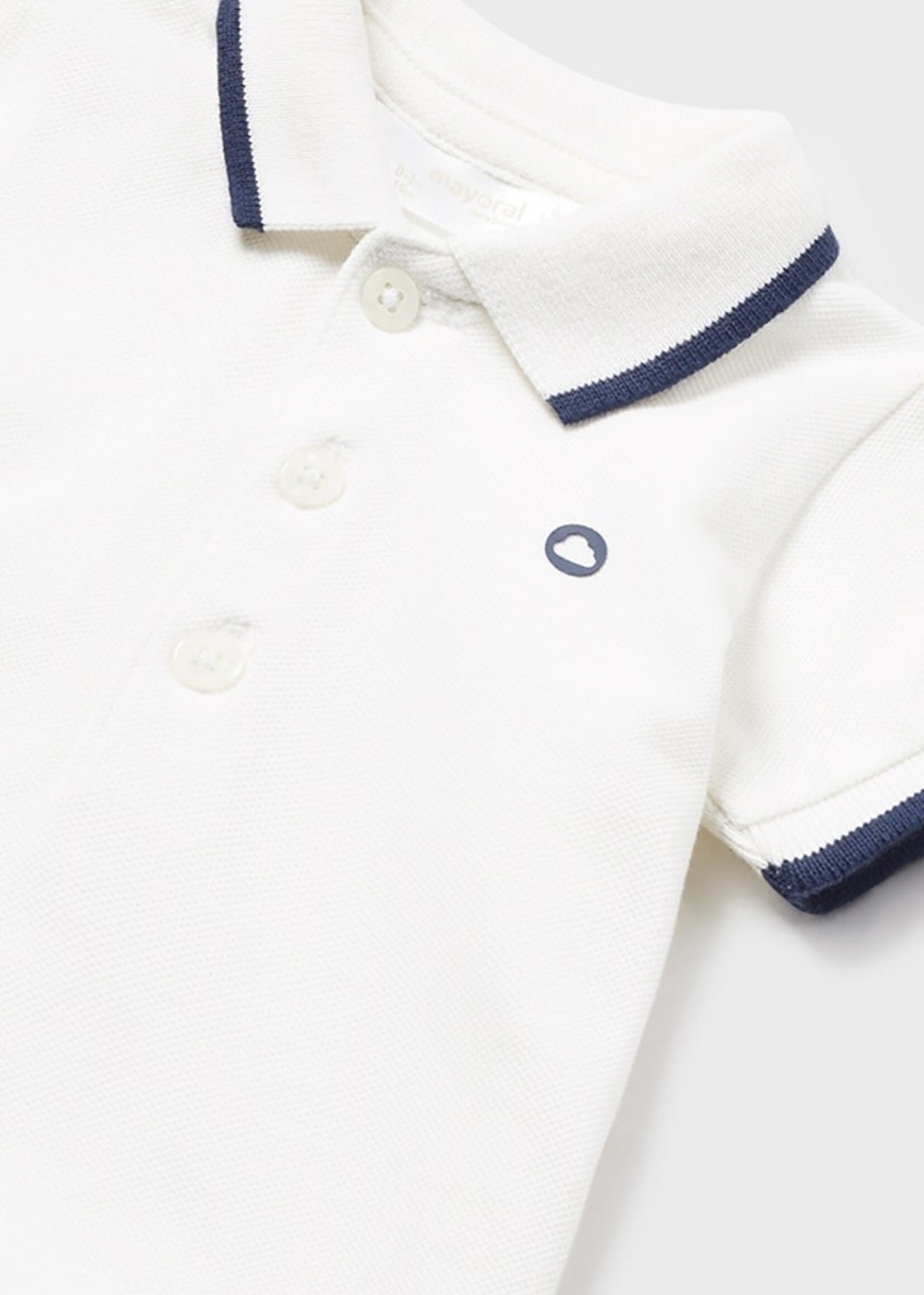 Mayoral Mayoral Basic s/s polo White - 24 00190