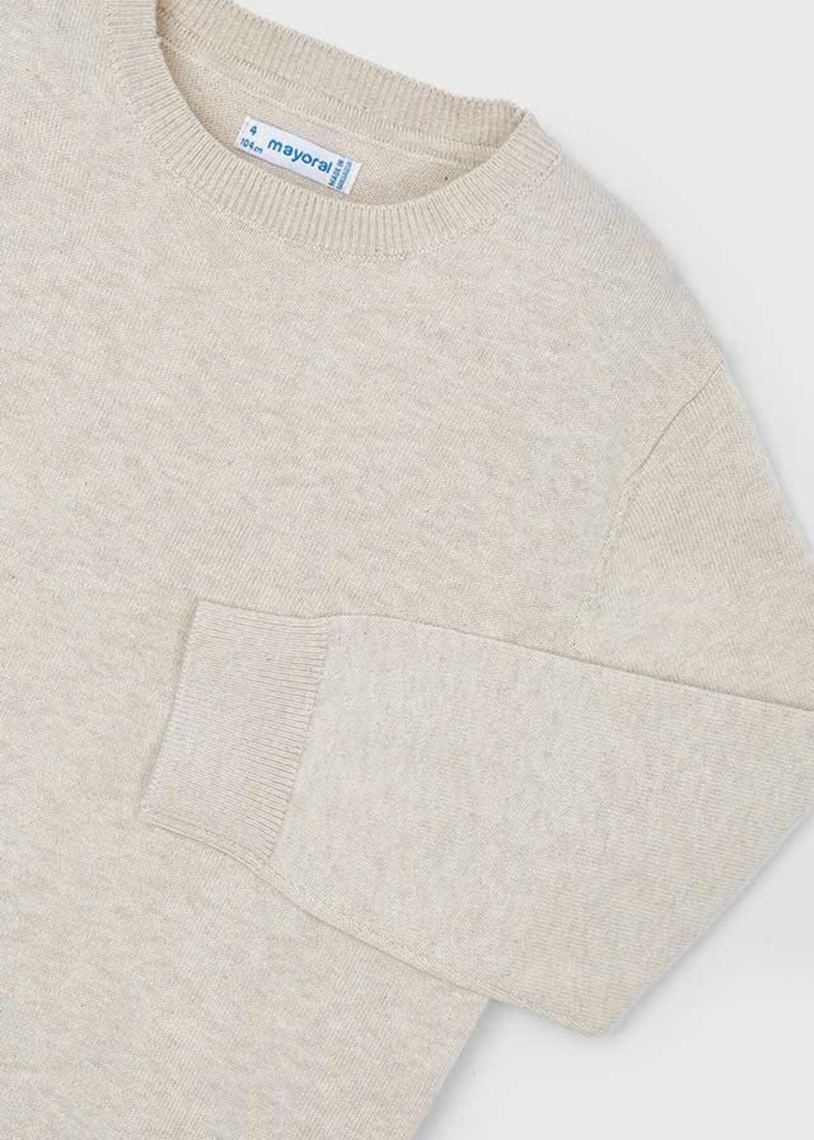 Mayoral Mayoral Basic crew neck jumper Raffia - 24 00311