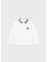 Mayoral Mayoral L/s polo White - 24 01109