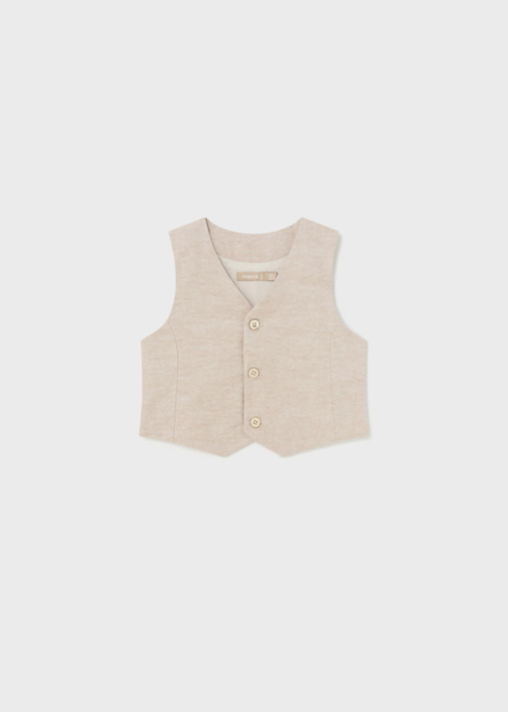 Mayoral Mayoral Dressy linen vest Coconut - 24 01387