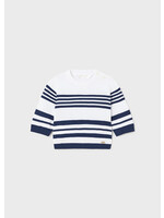 Mayoral Mayoral Knit sweater White-Nava - 24 01378