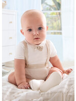 Mayoral Mayoral Romper w/suspender Linen - 24 01636