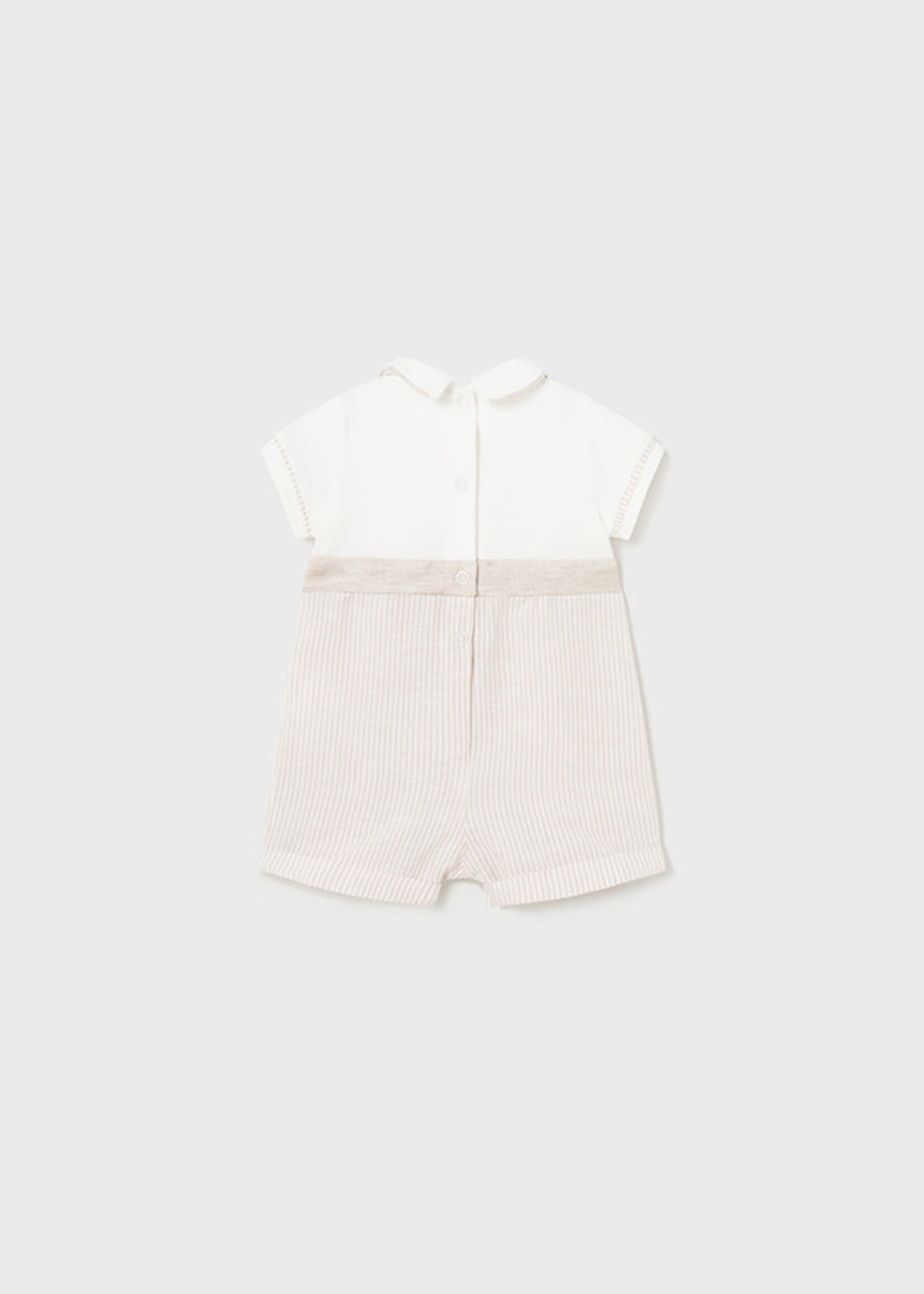 Mayoral Mayoral Romper w/suspender Linen - 24 01636