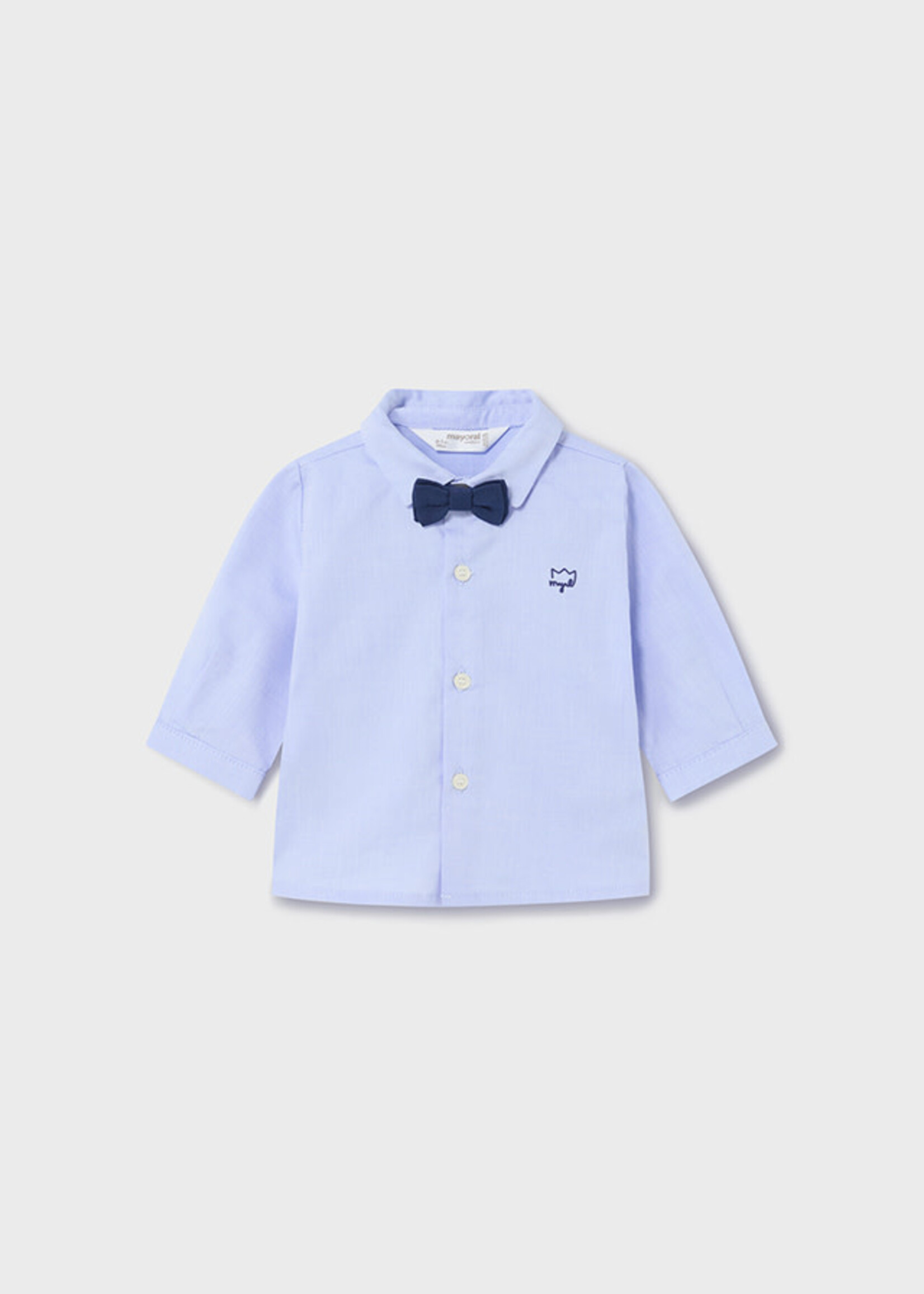 Mayoral Mayoral L/s shirt and bowtie Oxford - 24 01196