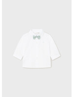 Mayoral Mayoral L/s shirt and bowtie White - 24 01196