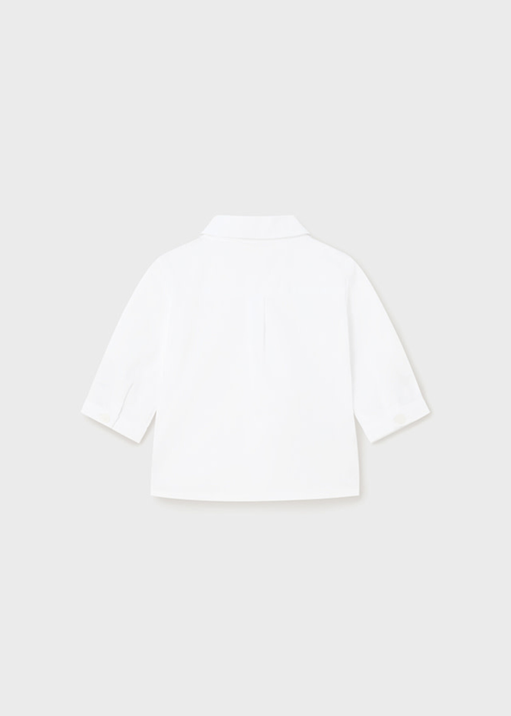 Mayoral Mayoral L/s shirt and bowtie White - 24 01196