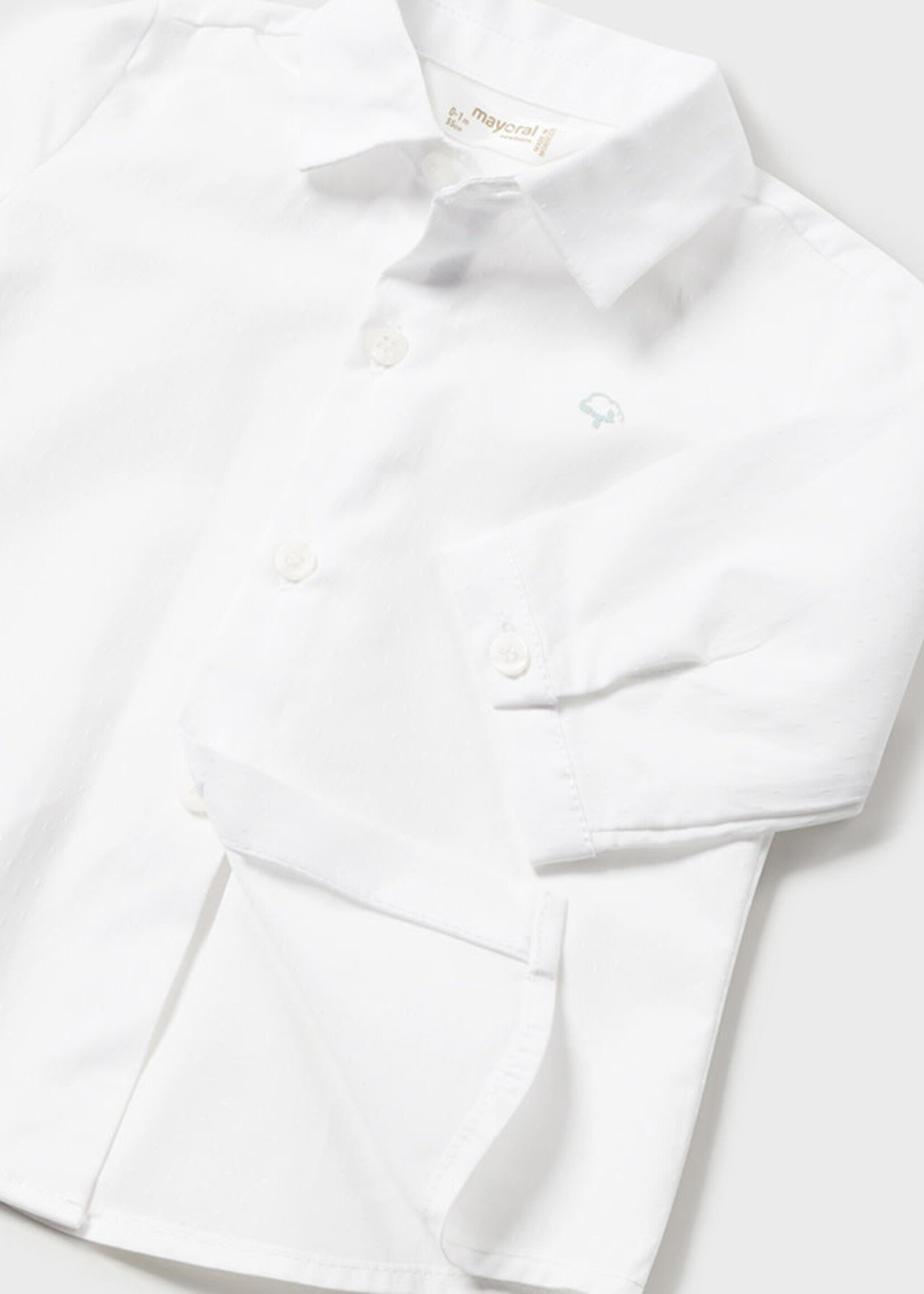 Mayoral Mayoral L/s shirt and bowtie White - 24 01196