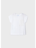 Mayoral Mayoral S/s crochet t-shirt White - 24 03087