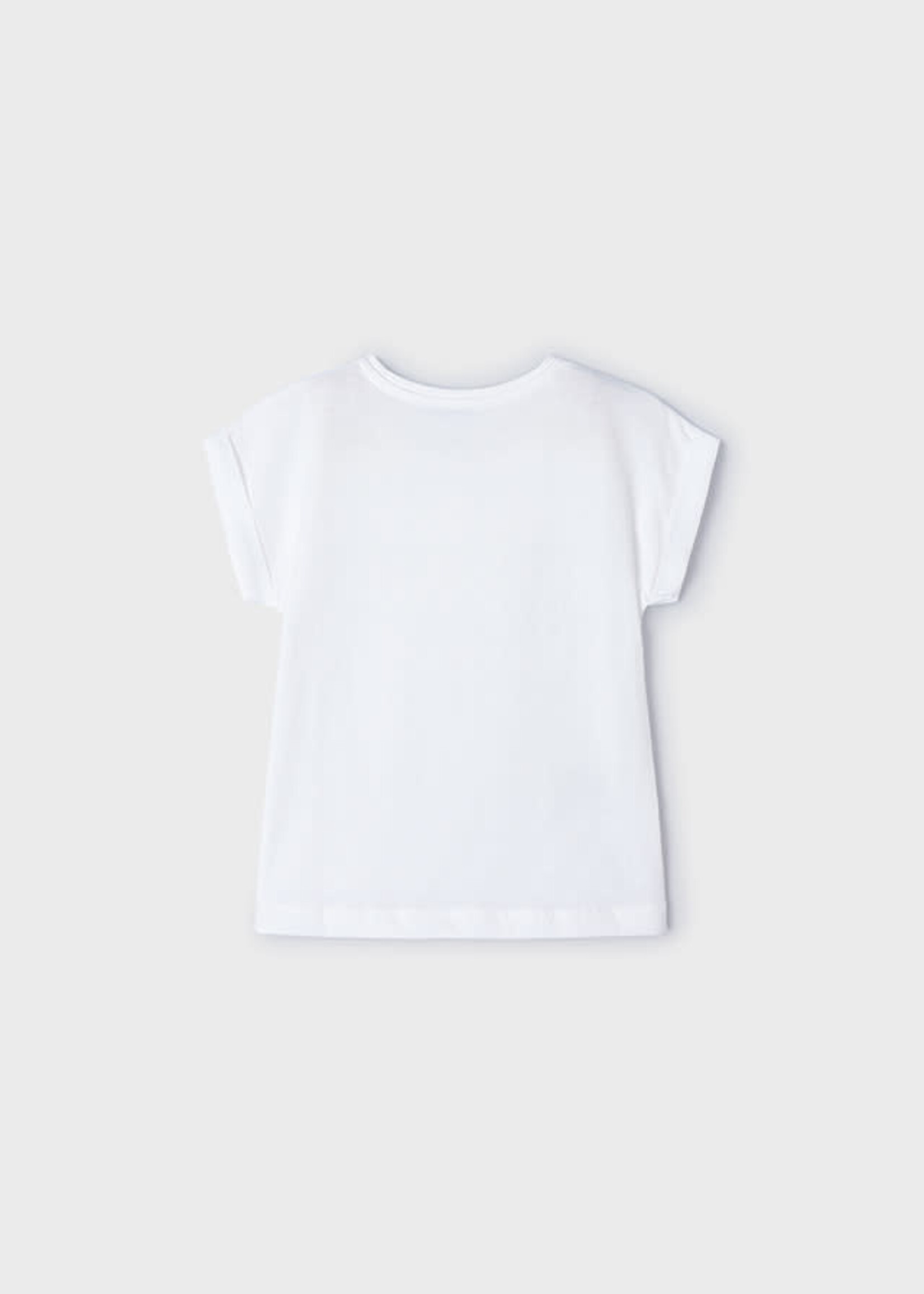 Mayoral Mayoral S/s crochet t-shirt White - 24 03087