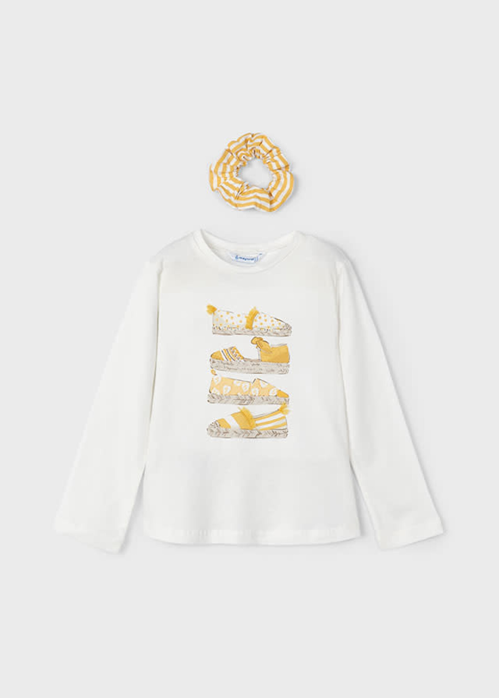 Mayoral Mayoral L/s t-shirt Natural - 24 03092