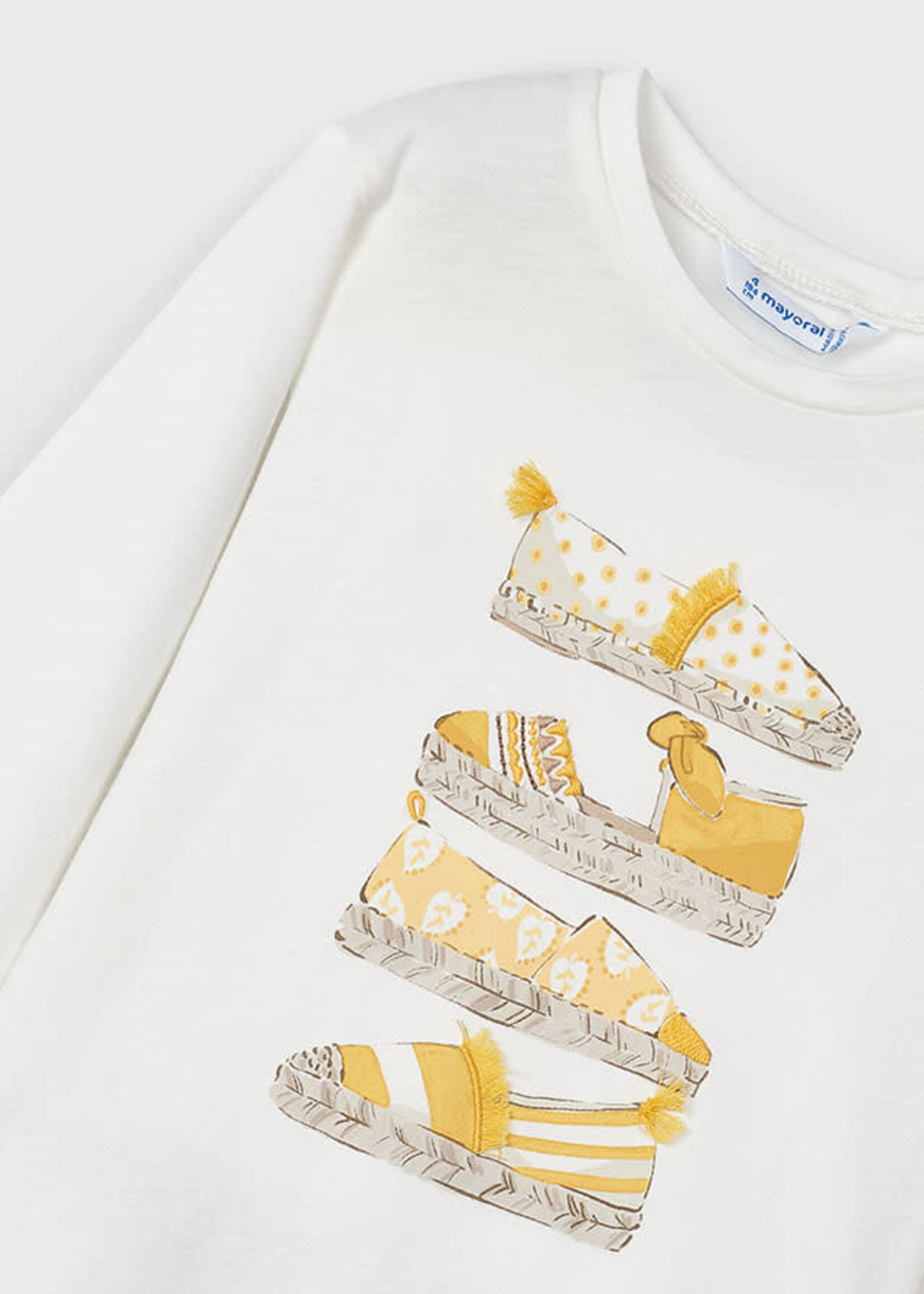 Mayoral Mayoral L/s t-shirt Natural - 24 03092