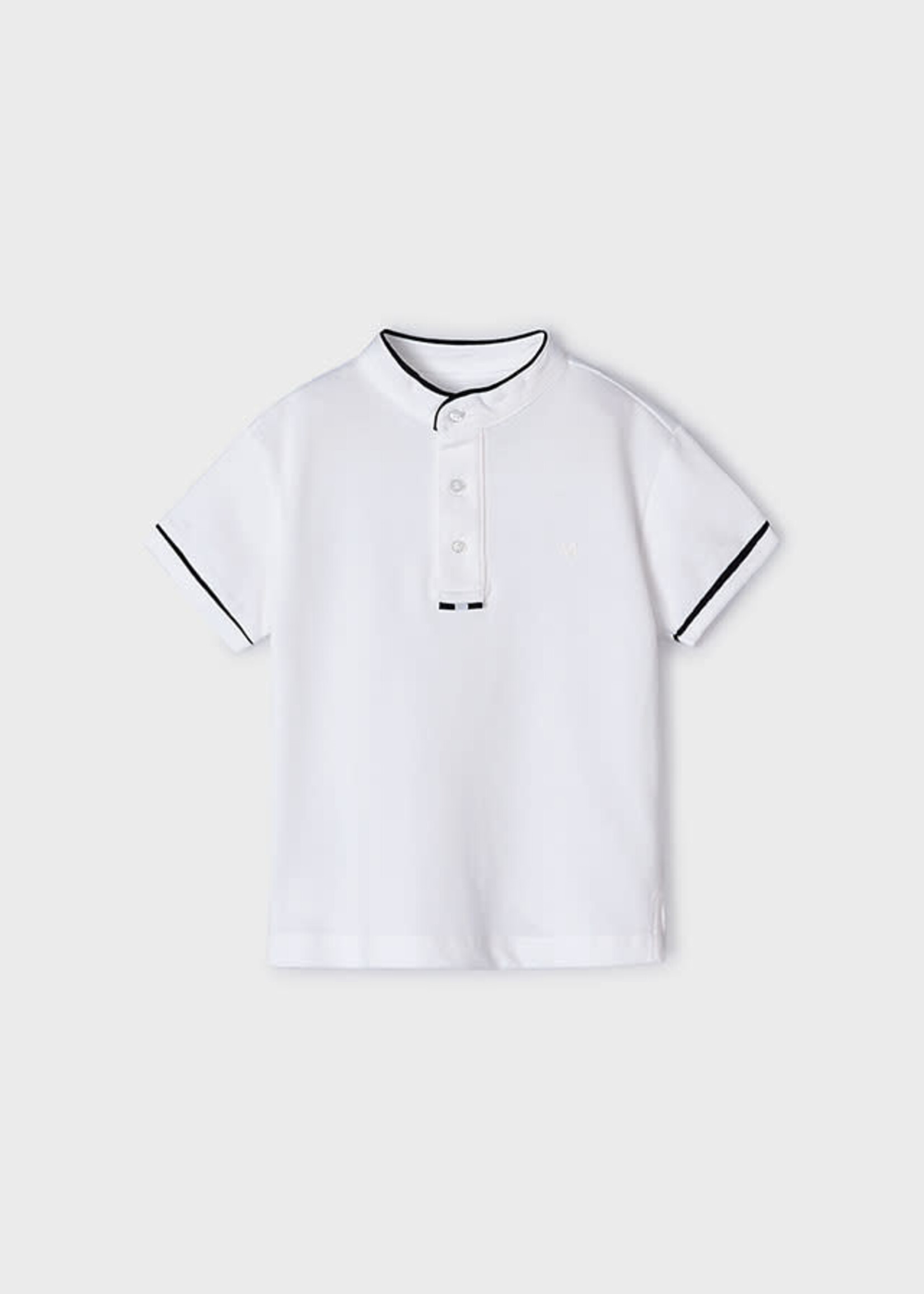 Mayoral Mayoral Polo s/s mao neck White - 24 03102