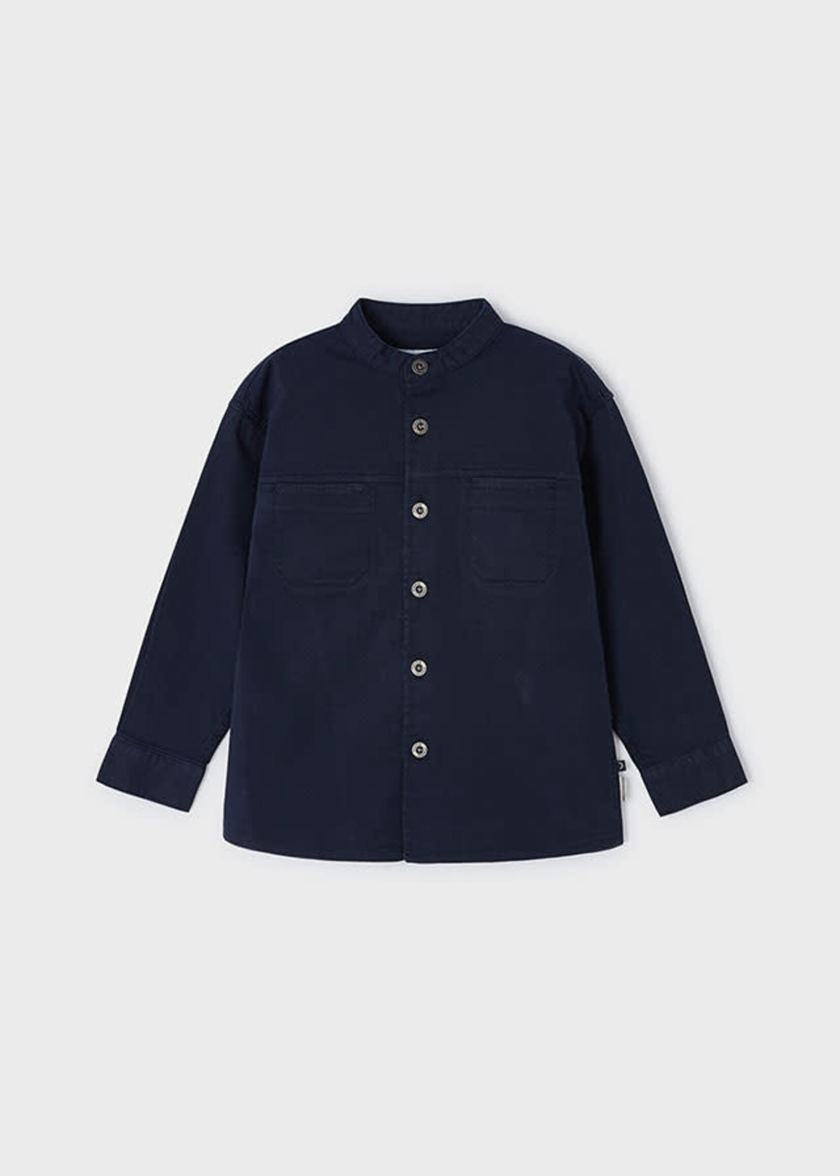 Mayoral Mayoral Mao collar overshirt Navy - 24 03118