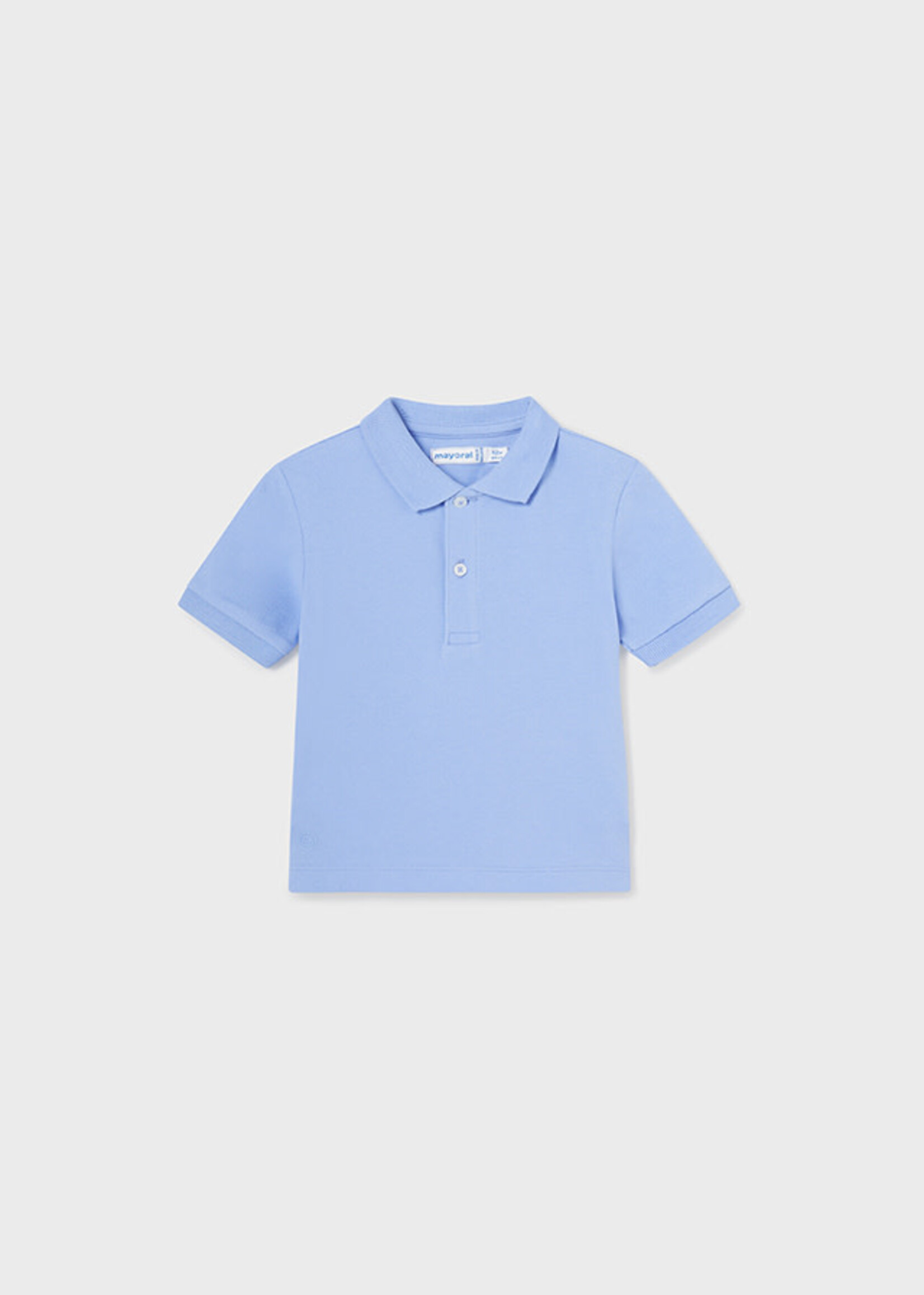 Mayoral Mayoral Basic s/s polo Ocean - 24 00102