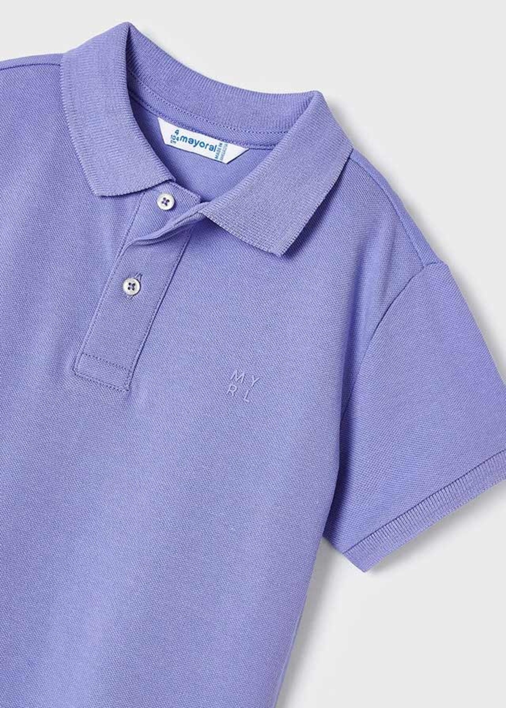 Mayoral Mayoral Basic s/s polo Lilac - 24 00150