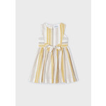 Mayoral Mayoral Stripes dress Honey - 24 03925