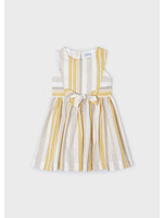 Mayoral Mayoral Stripes dress Honey - 24 03925
