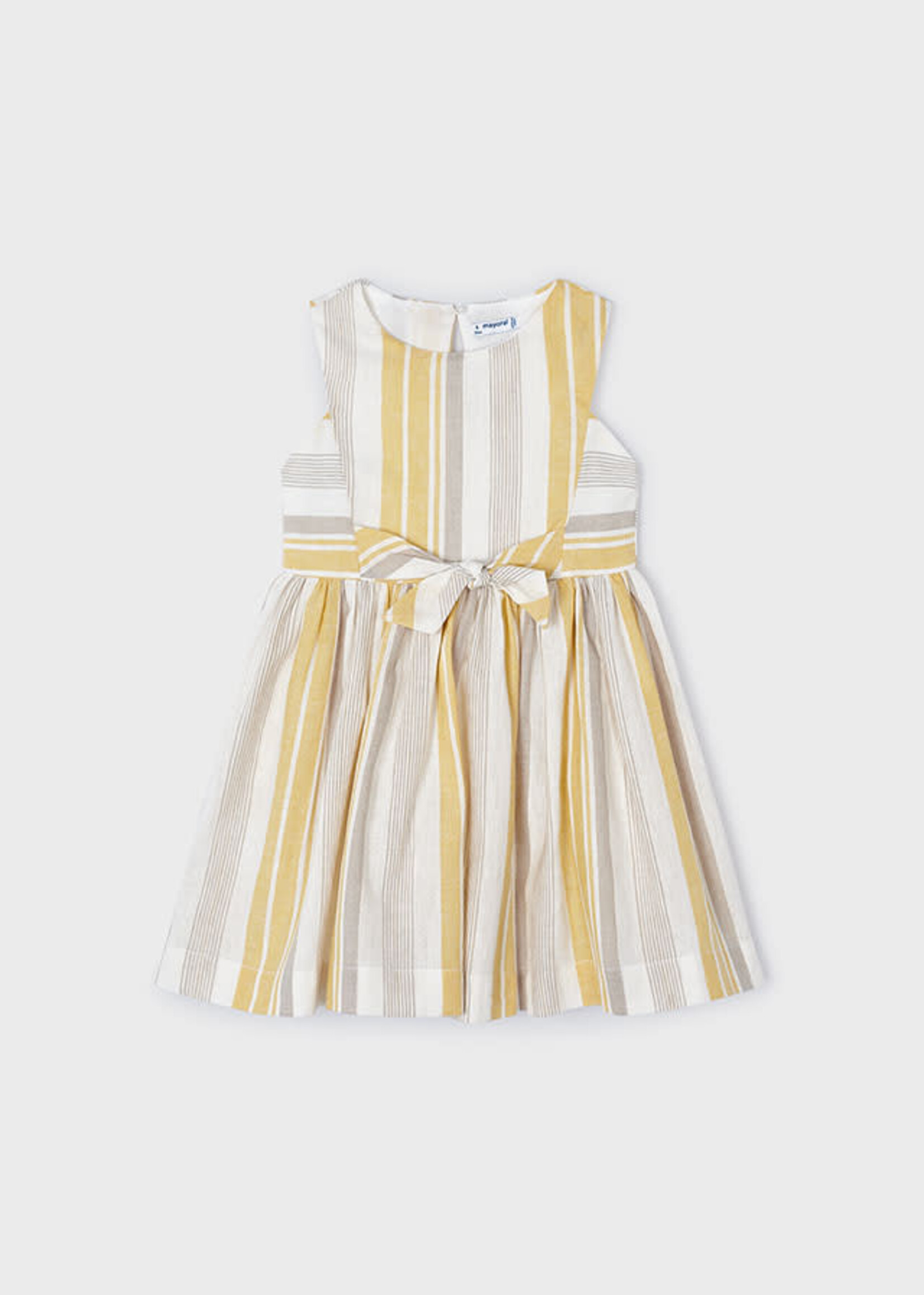 Mayoral Mayoral Stripes dress Honey - 24 03925