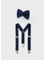 Mayoral Mayoral Bowtie & suspender set Navy - 24 10738