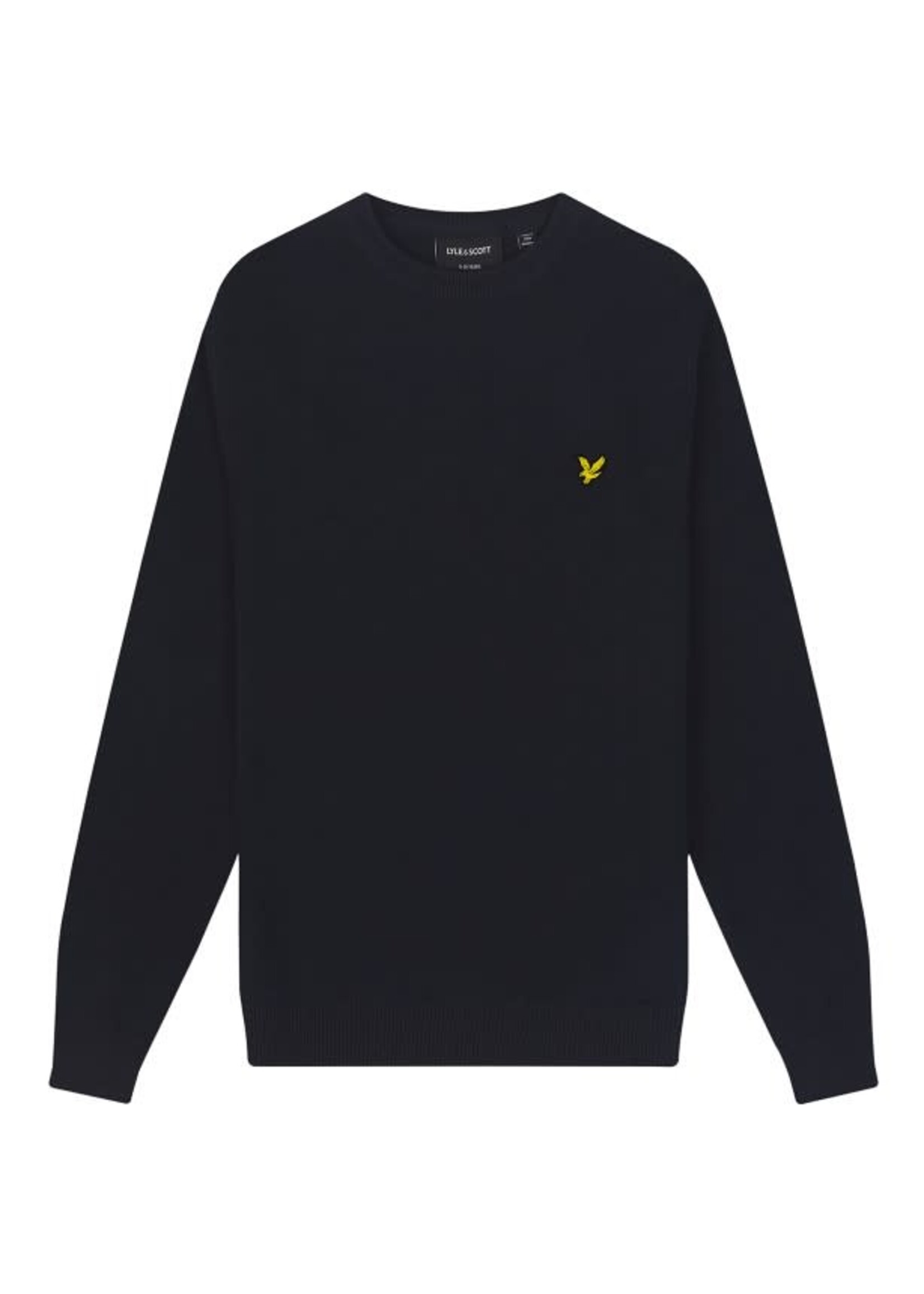 Lyle&Scott Lyle&Scott Cotton Crew Neck Jumper Z271 Dark Navy - KNB2000V