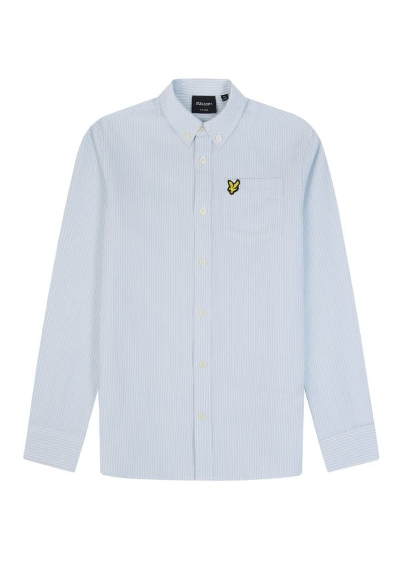 Lyle&Scott Lyle&Scott Stripe Oxford Shirt W490 Light Blue/ White - LWB2002V