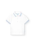 Boboli Pique polo for baby boy -BCI white 718264B