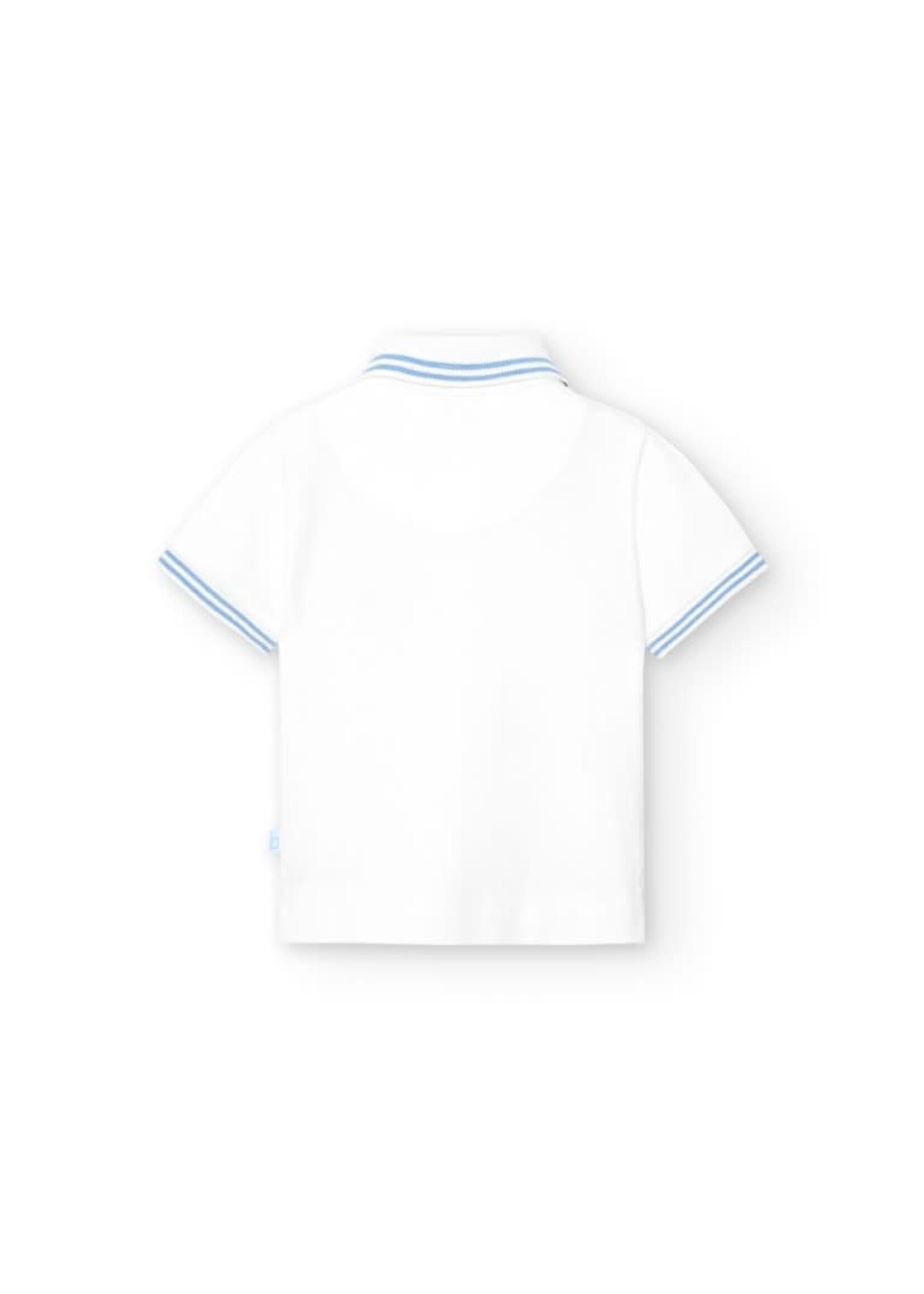 Boboli Pique polo for baby boy -BCI white 718264B