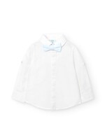 Boboli Shirt linen for baby boy white 718242B