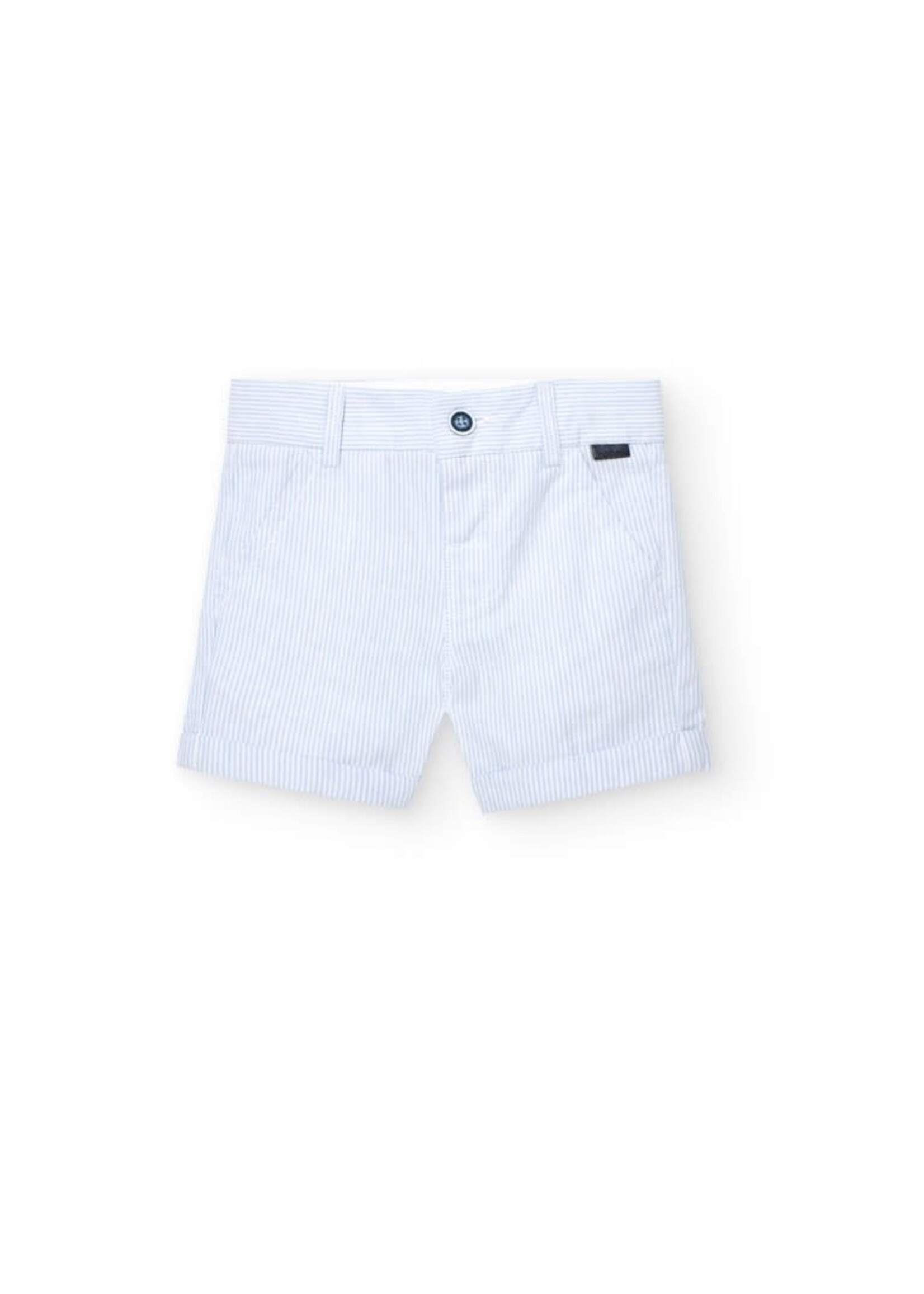 Boboli Oxford bermuda shorts for boy -BCI stripes 718275