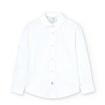 Boboli Boboli Linen shirt long sleeves for boy -BCI white 738031