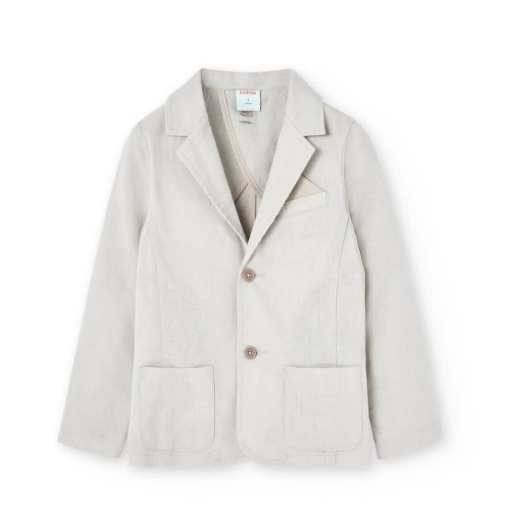 Boboli Boboli Linen blazer for boy -BCI stone 738132