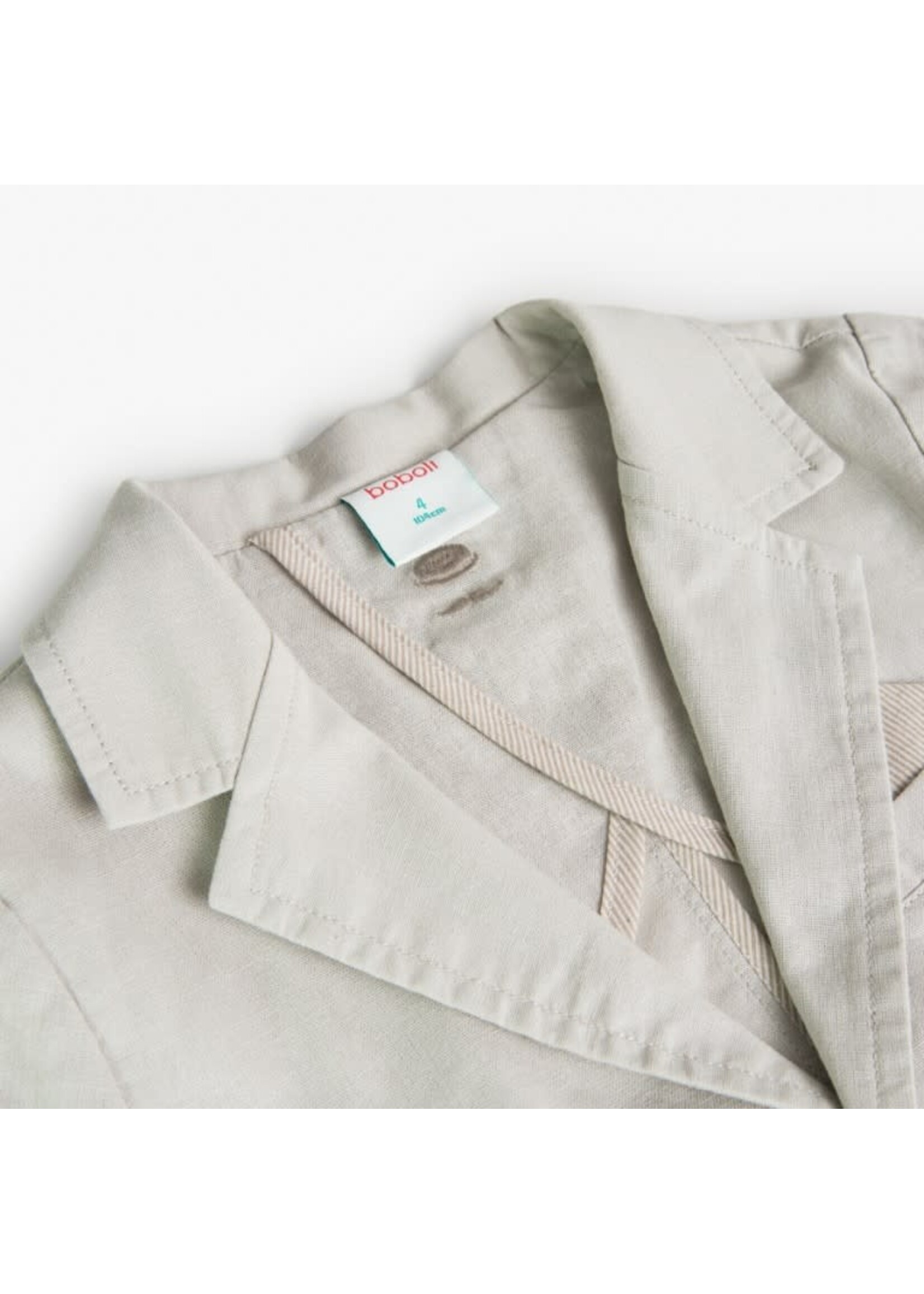 Boboli Boboli Linen blazer for boy -BCI stone 738132