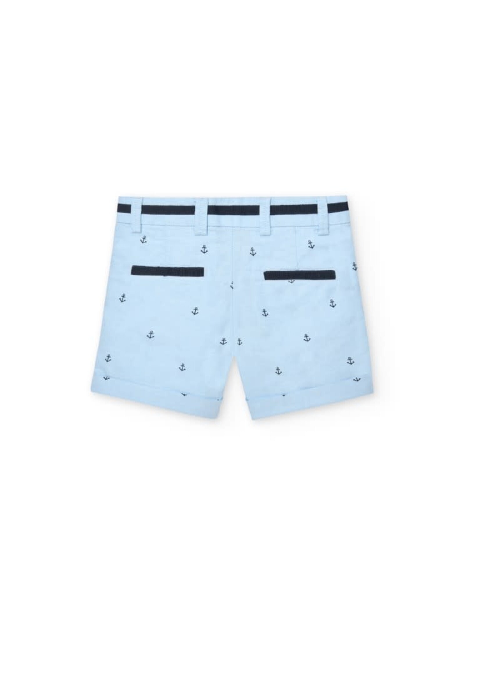 Boboli Oxford bermuda shorts for baby boy -BCI print 718343B