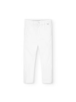 Boboli Stretch satin trousers for boy -BCI white 738042