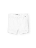 Boboli Satin bermuda shorts for boy -BCI white 738097