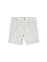 Boboli Linen bermuda shorts for boy -BCI stone 738244